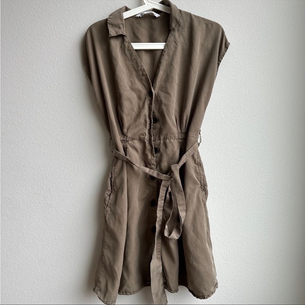 Zara xs button down dress